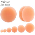Plugs en silicone couleur chair, de 3 à 50 mm