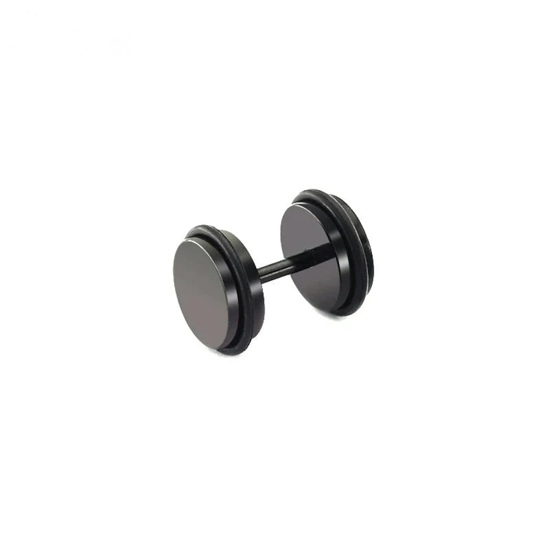 Faux plug à joints toriques en acier noir, profil