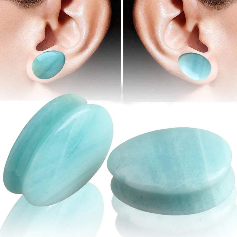 Plugs goutte en pierre (paire)
