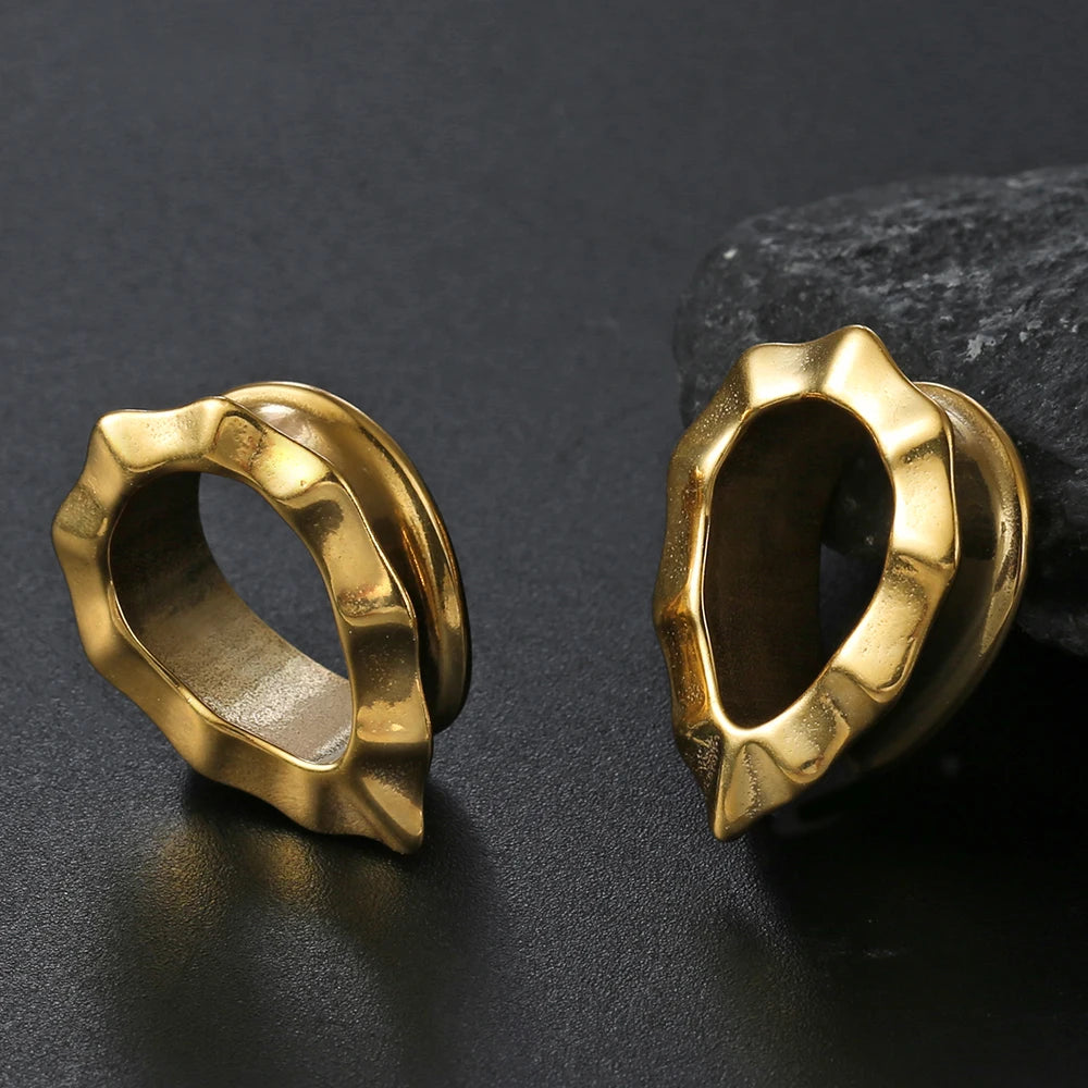Tunnels goutte en acier 316L (paire)