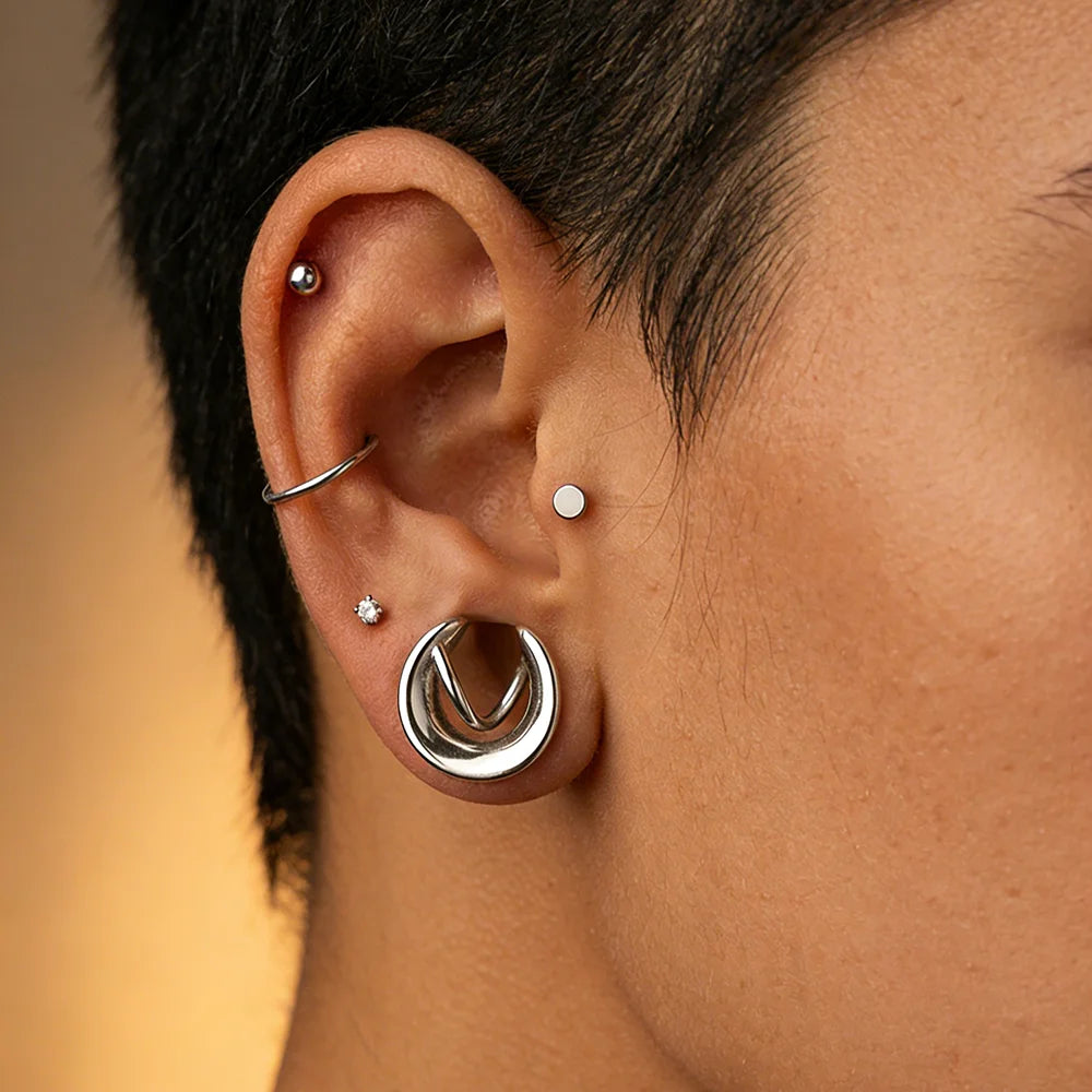 Plugs infini en acier (paire)