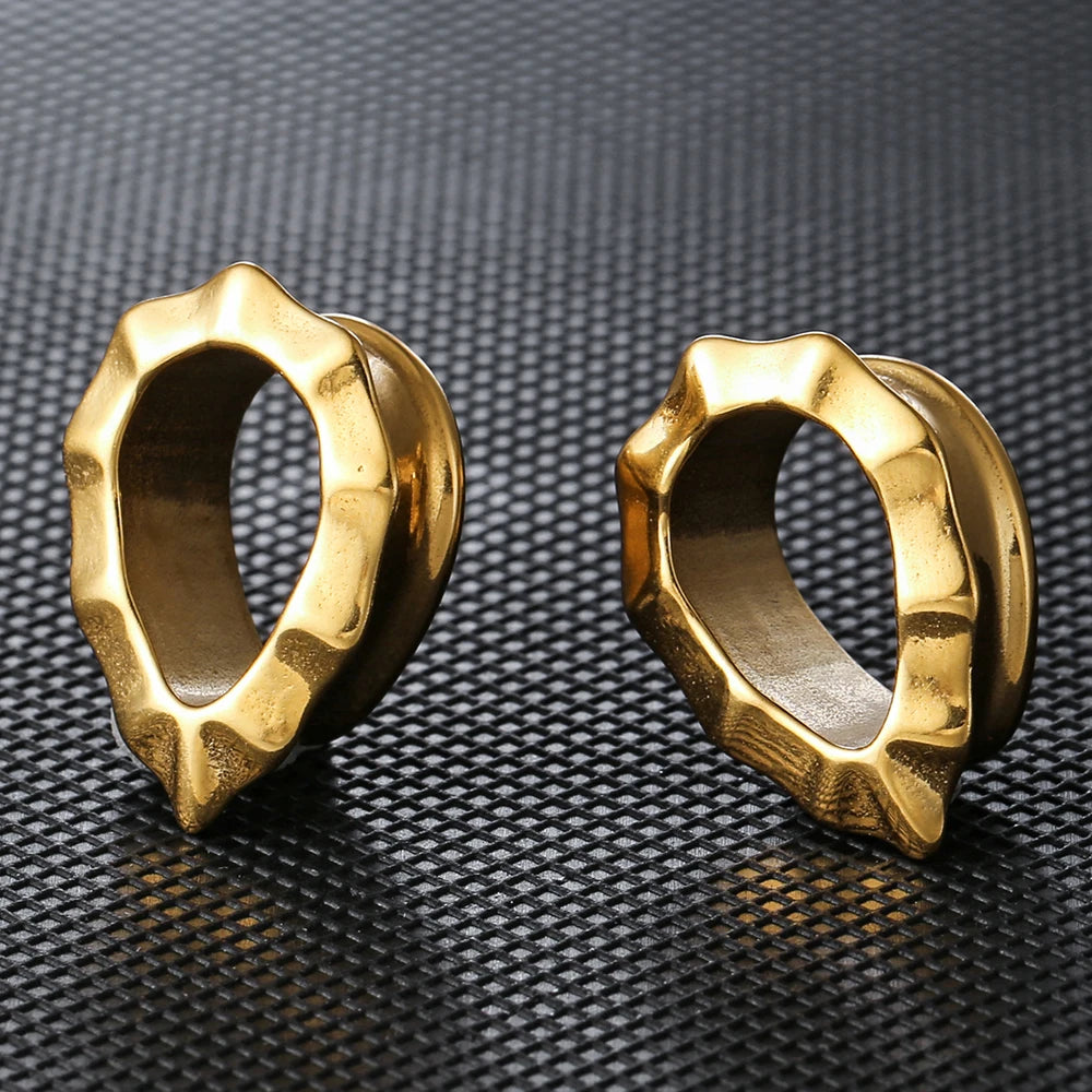 Tunnels goutte en acier 316L (paire)