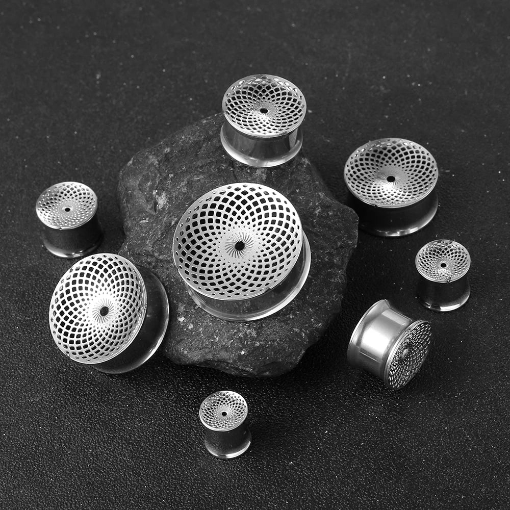 Tunnels à grille ajourée en acier 316 (paire)