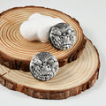 Plugs visage grimaçant en acier, paire
