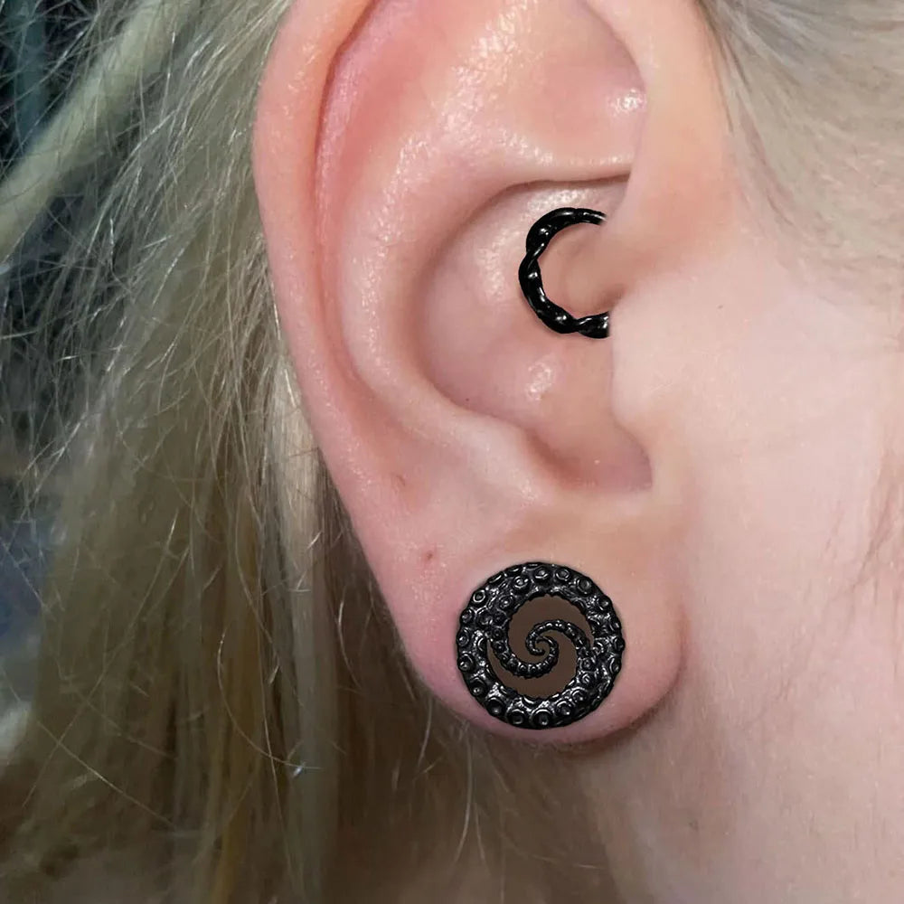 Plugs poulpe en acier (paire)