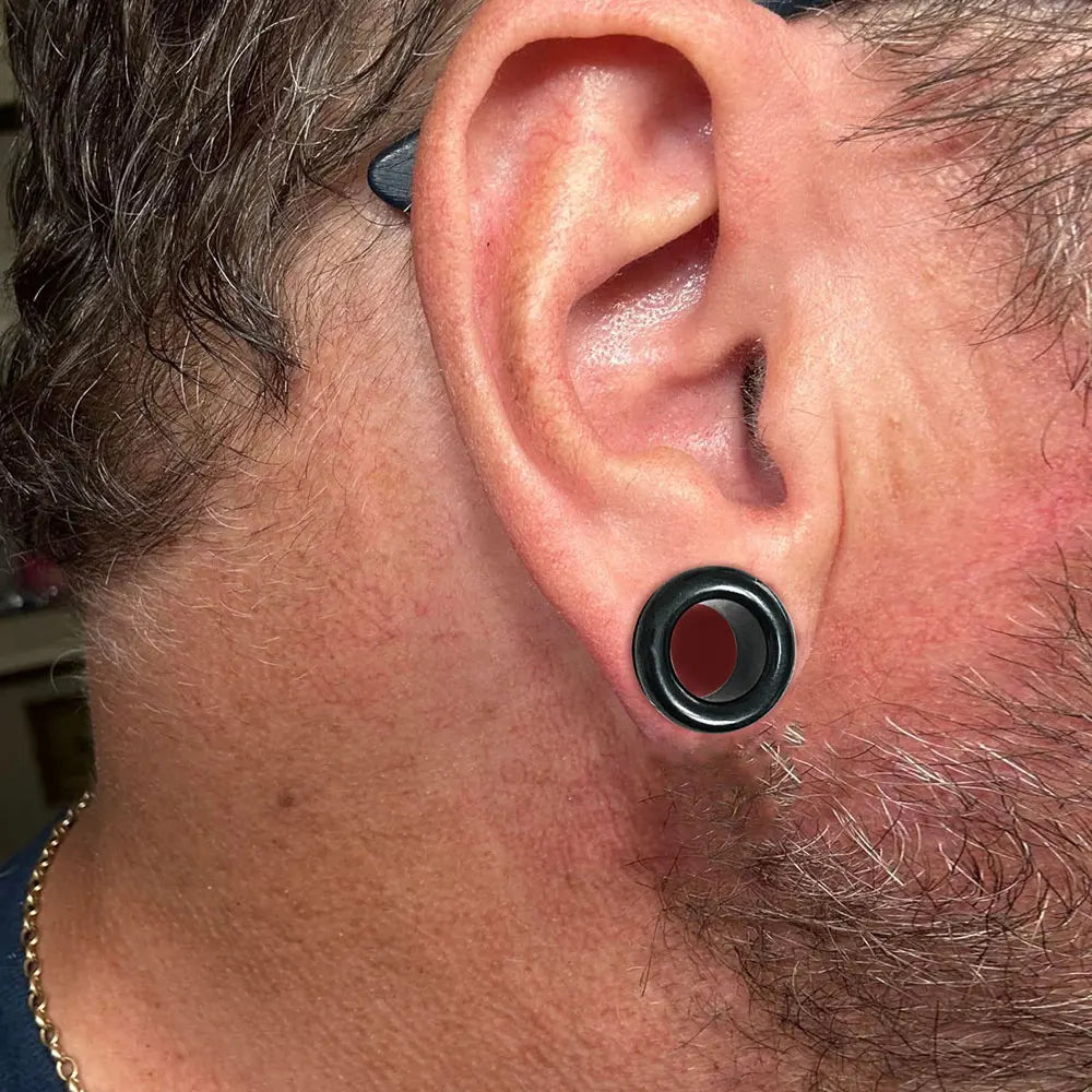 Tunnels lisses en acier 316L, 8 à 16 mm (paire)