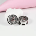 Plugs cœur sacré en acier, paire