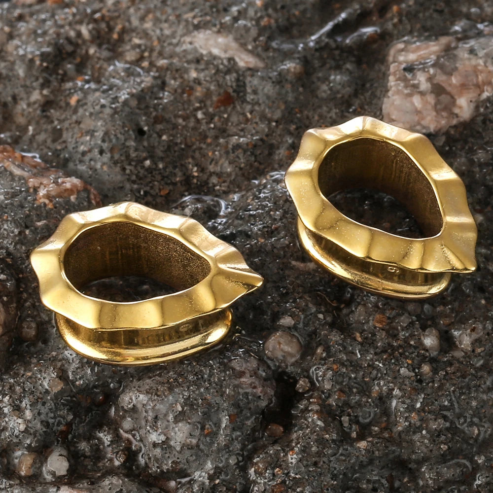Tunnels goutte en acier 316L (paire)