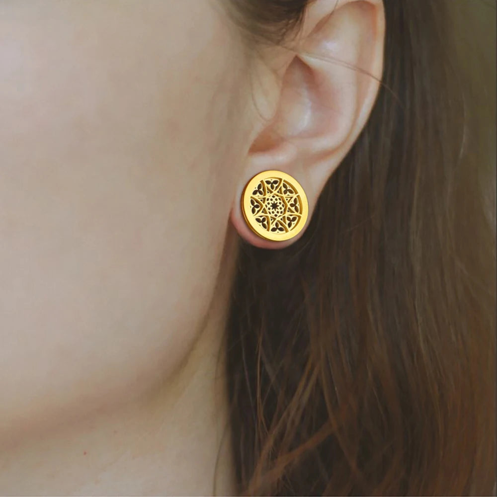 Plugs fleur en acier (paire)