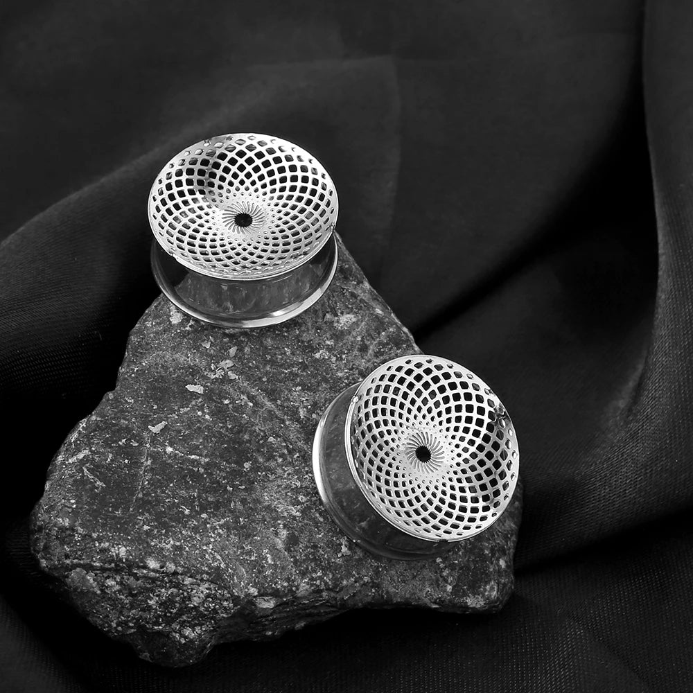 Tunnels à grille ajourée en acier 316 (paire)