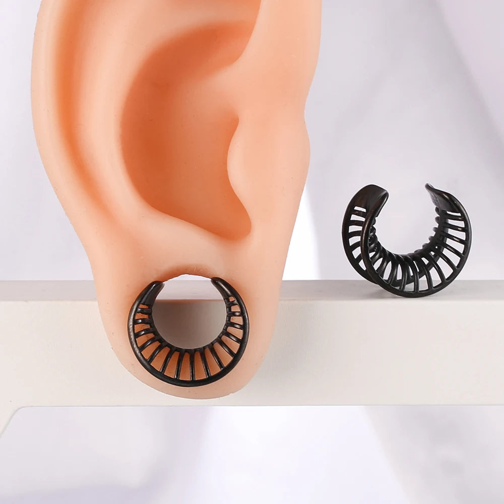 Écarteurs saddle nervurés en acier 316 (paire)