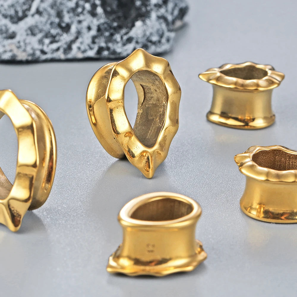 Tunnels goutte en acier 316L (paire)