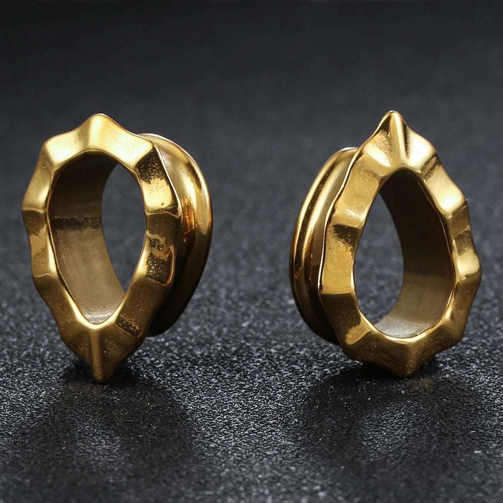 Tunnels goutte en acier 316L (paire)