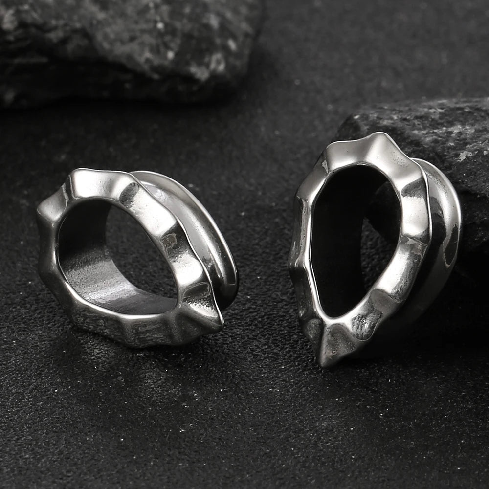 Tunnels goutte en acier 316L (paire)