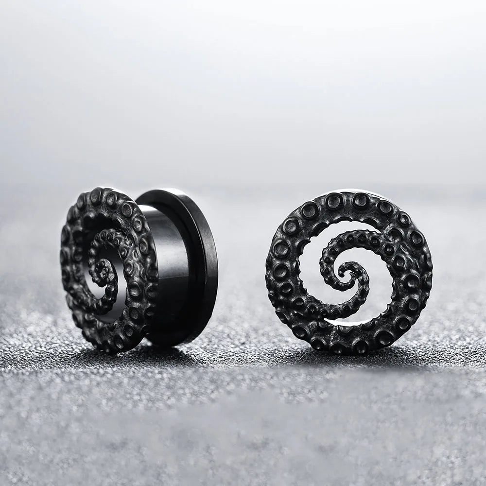 Plugs poulpe en acier (paire)