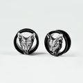 Plugs chat sphynx en acier, paire