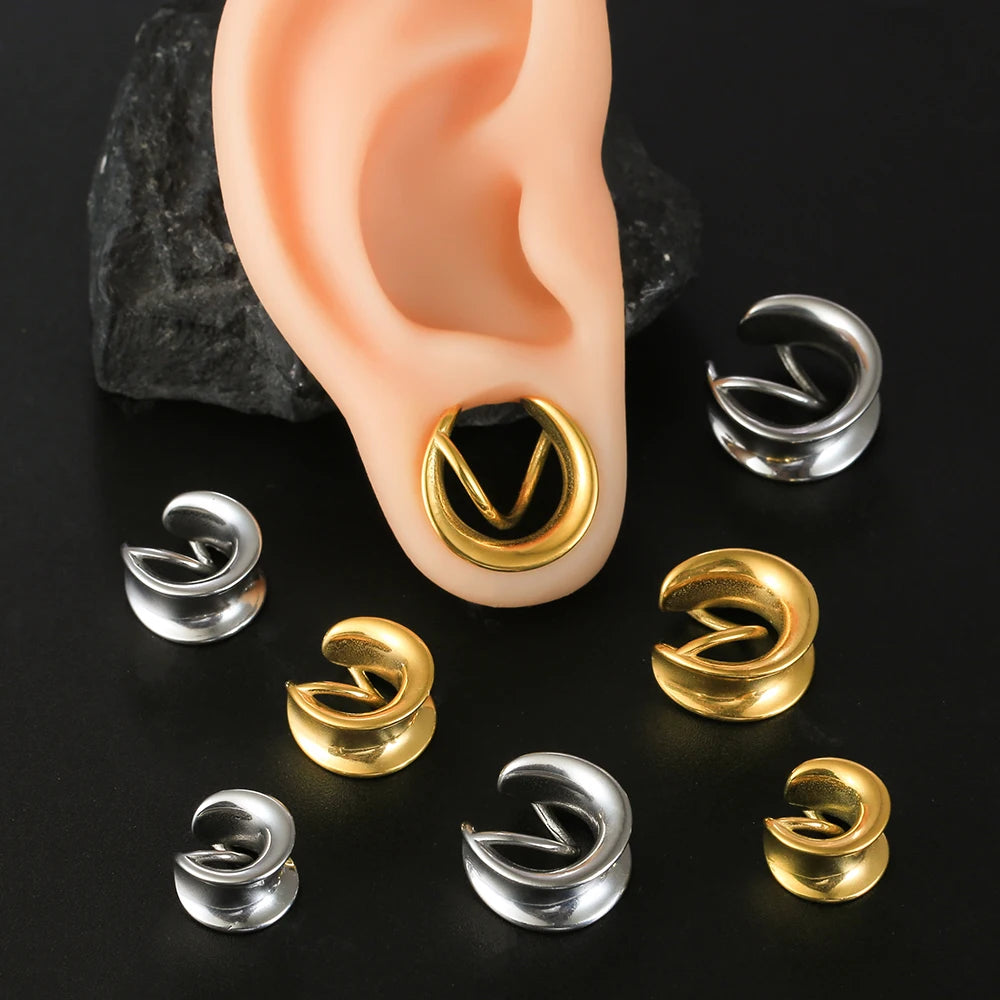 Plugs infini en acier (paire)