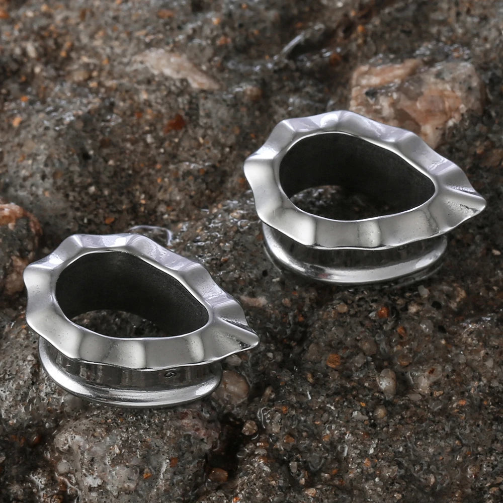 Tunnels goutte en acier 316L (paire)