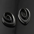 Écarteurs saddle spirale goutte en acier inoxydable (paire)