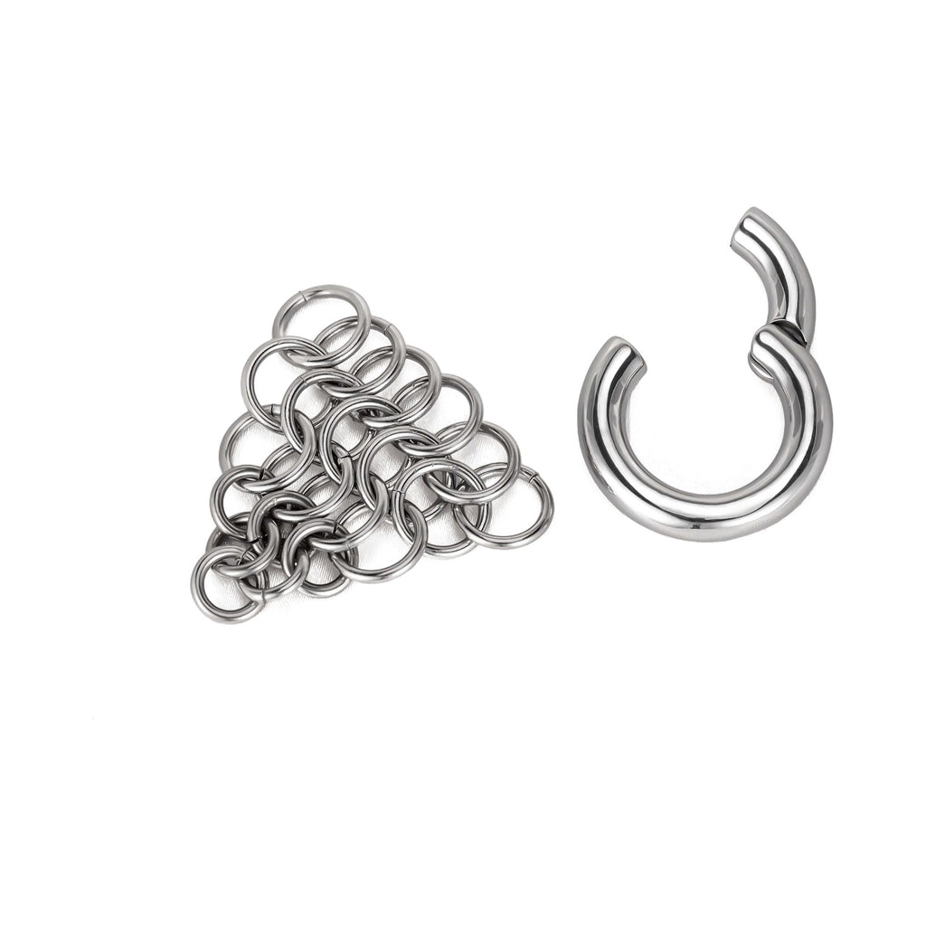 Poids d'oreille anneau vintage – Acier inoxydable 316L (lot de 2)