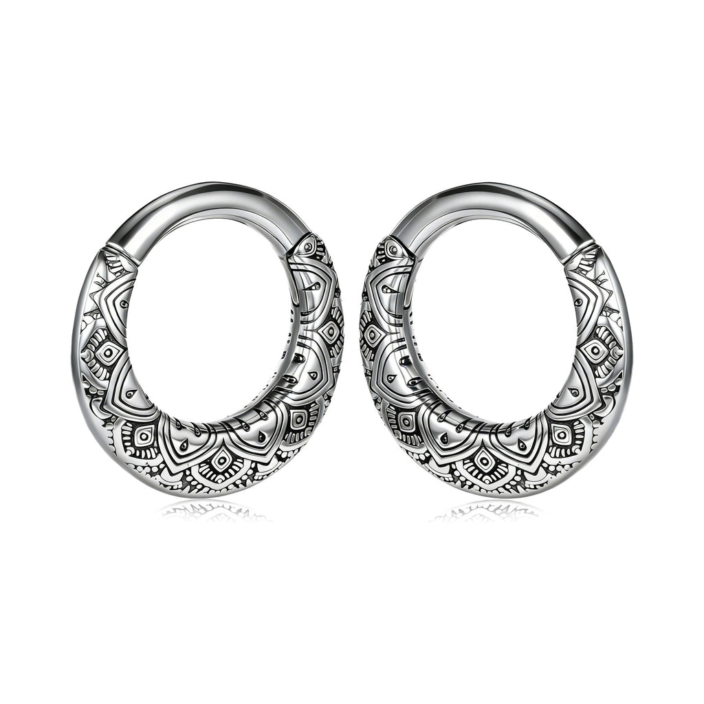 Poids d'oreille anneau vintage – Acier inoxydable 316L (lot de 2)