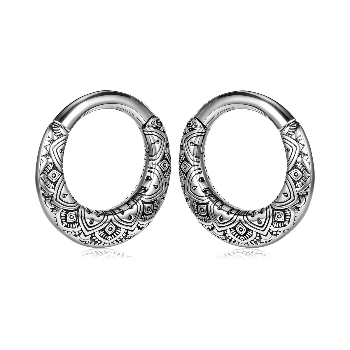 Poids d'oreille anneau vintage – Acier inoxydable 316L (lot de 2)