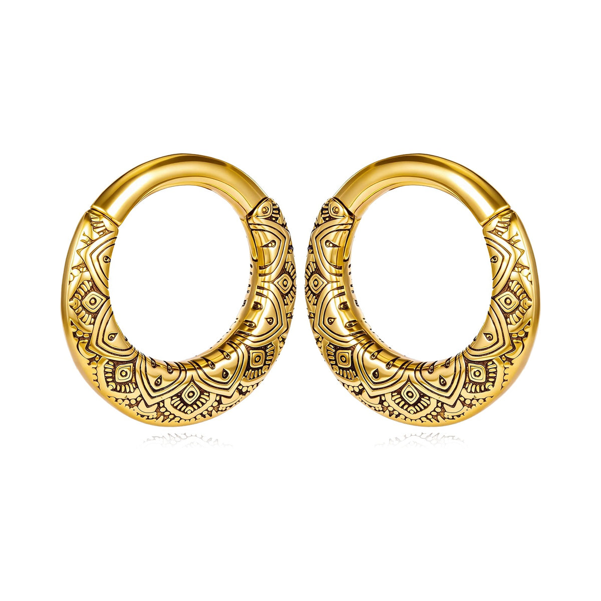 Poids d'oreille anneau vintage – Acier inoxydable 316L (lot de 2)