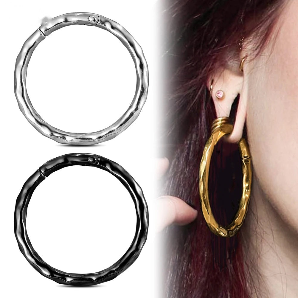 Poids d'oreille ronds 5 mm (4G) – Acier inoxydable