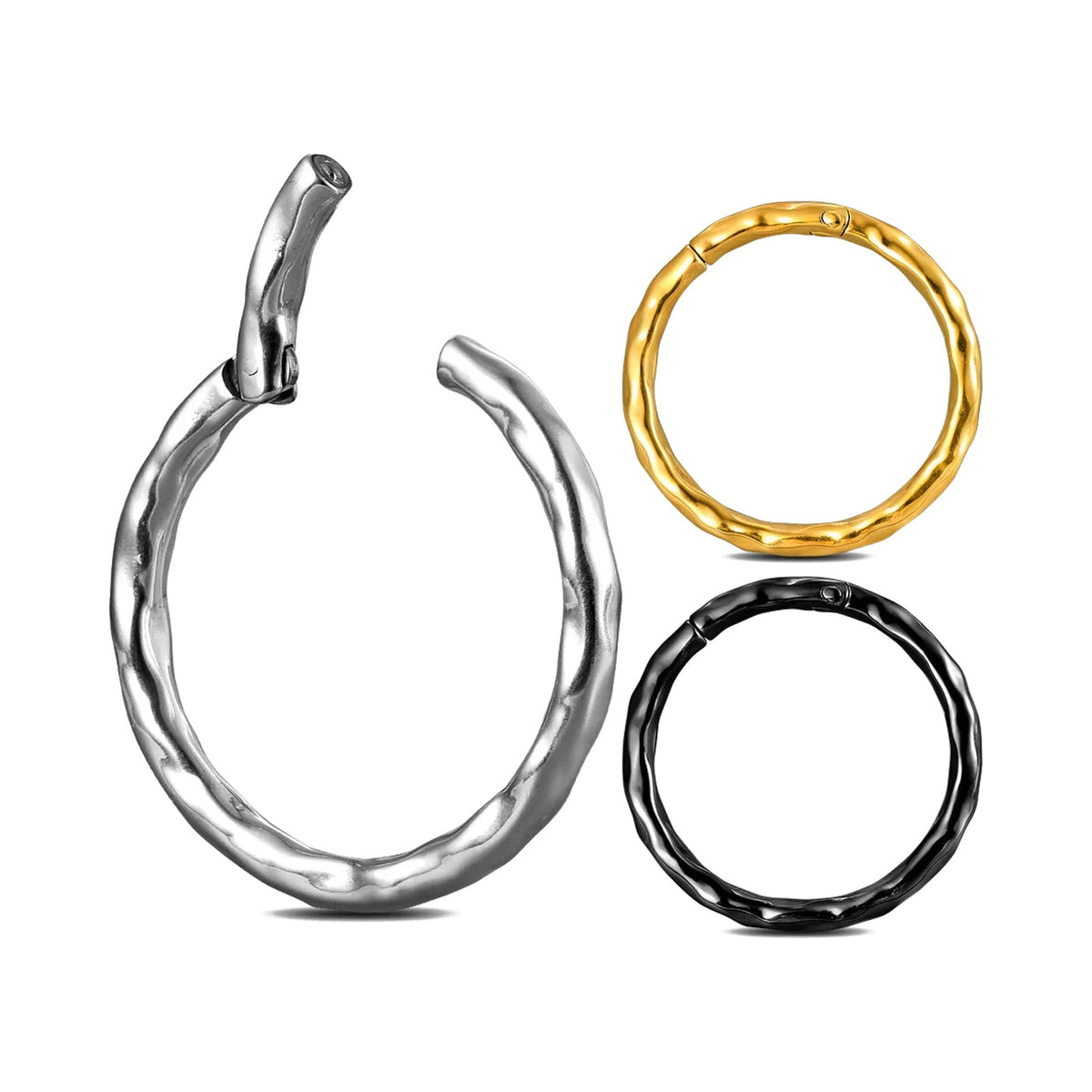 Poids d'oreille ronds 5 mm (4G) – Acier inoxydable