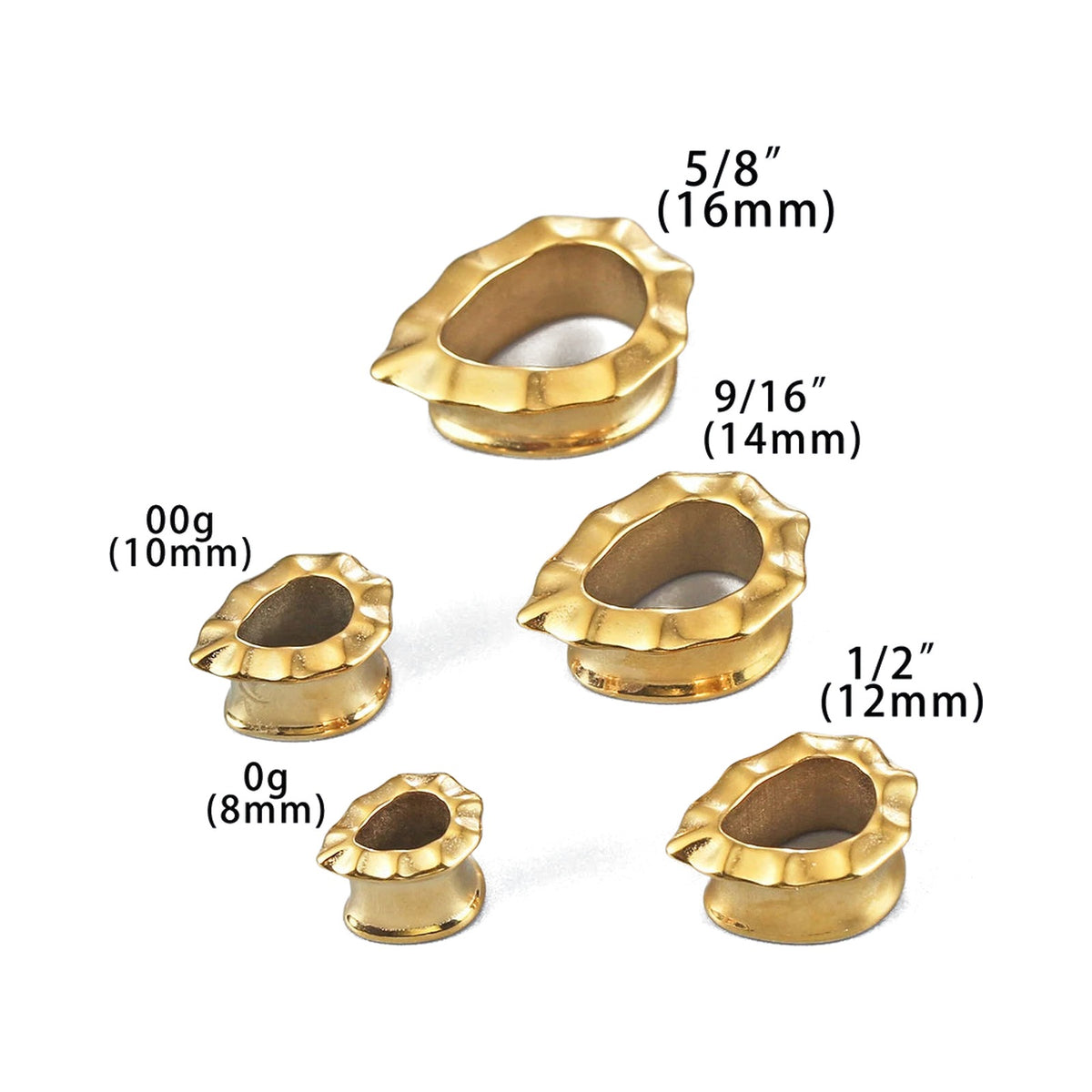 Plugs goutte pour femme – Acier chirurgical 316L (lot de 2)