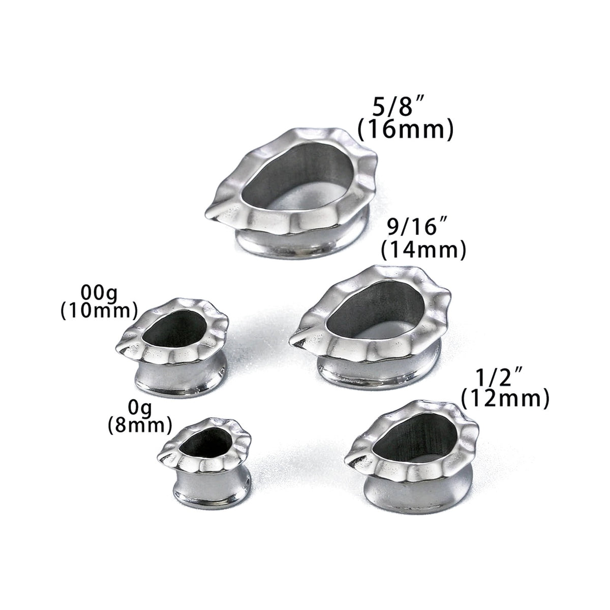 Plugs goutte pour femme – Acier chirurgical 316L (lot de 2)