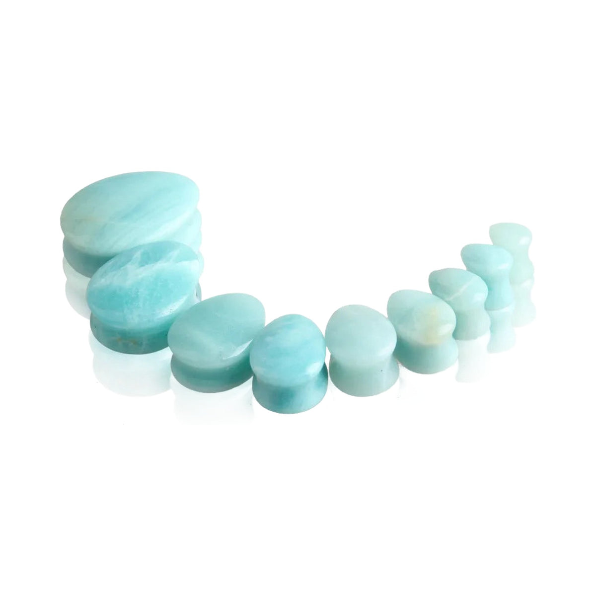 Plugs goutte en pierre naturelle – Écarteurs de lobes (lot de 2)
