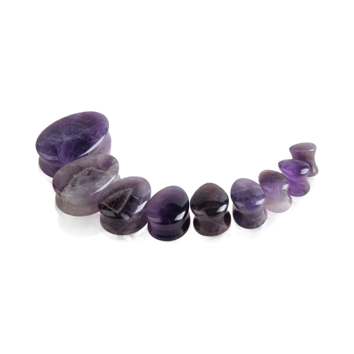 Plugs goutte en pierre naturelle – Écarteurs de lobes (lot de 2)