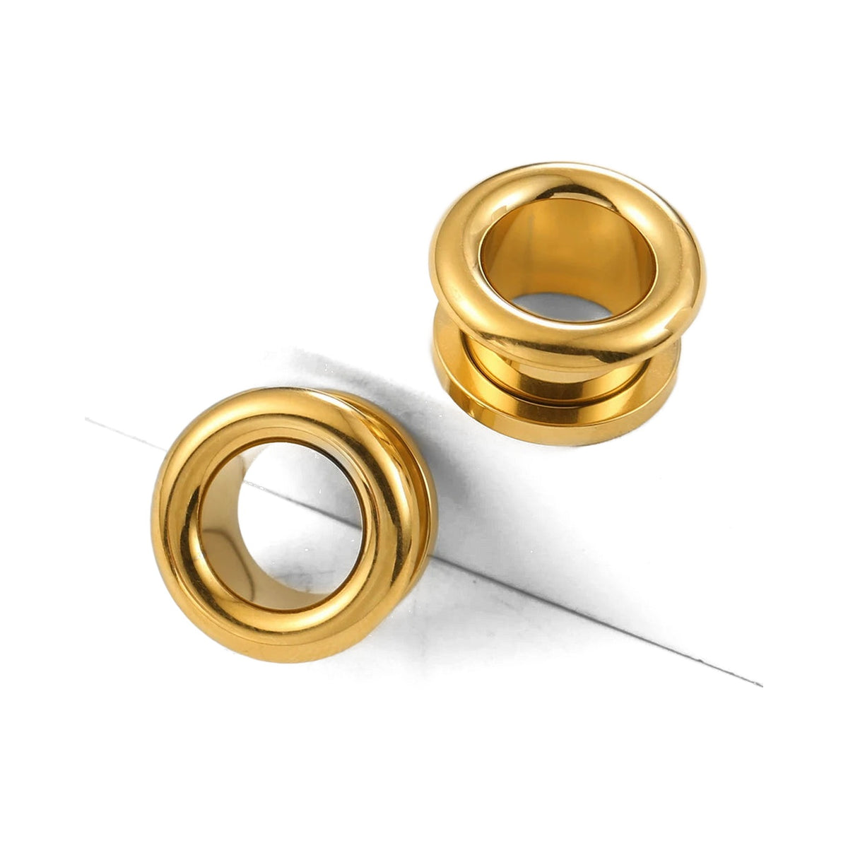 Tunnels ajourés 8-16 mm en acier 316L – Écarteurs (lot de 2)