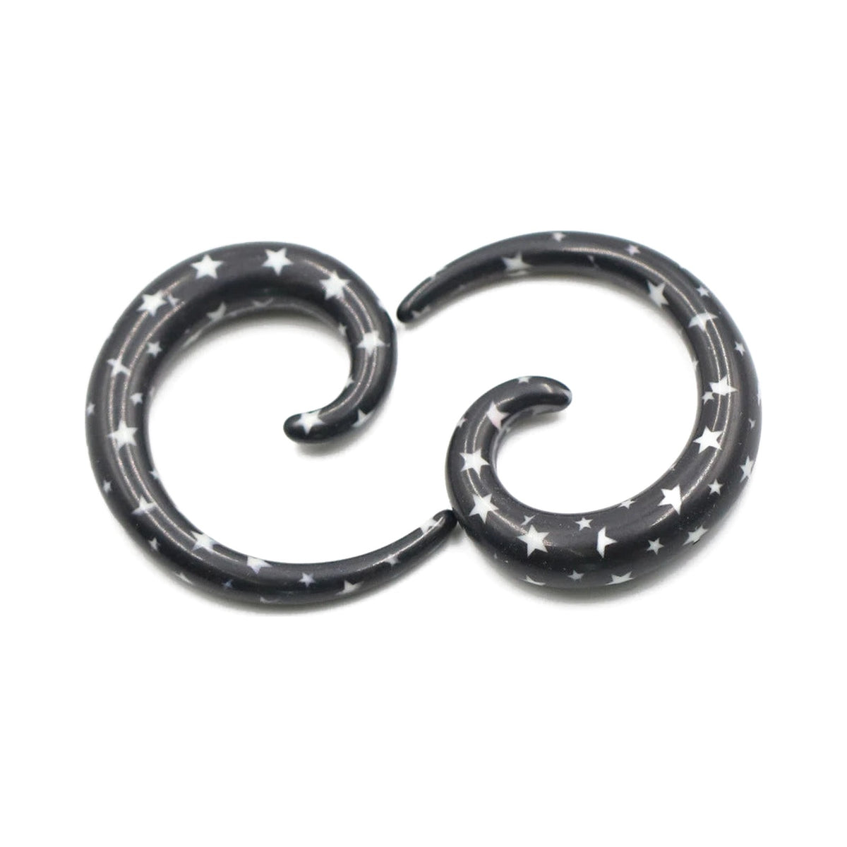 Faux tapers spirale en acrylique 1,2-20 mm – Expandeurs (lot de 2)