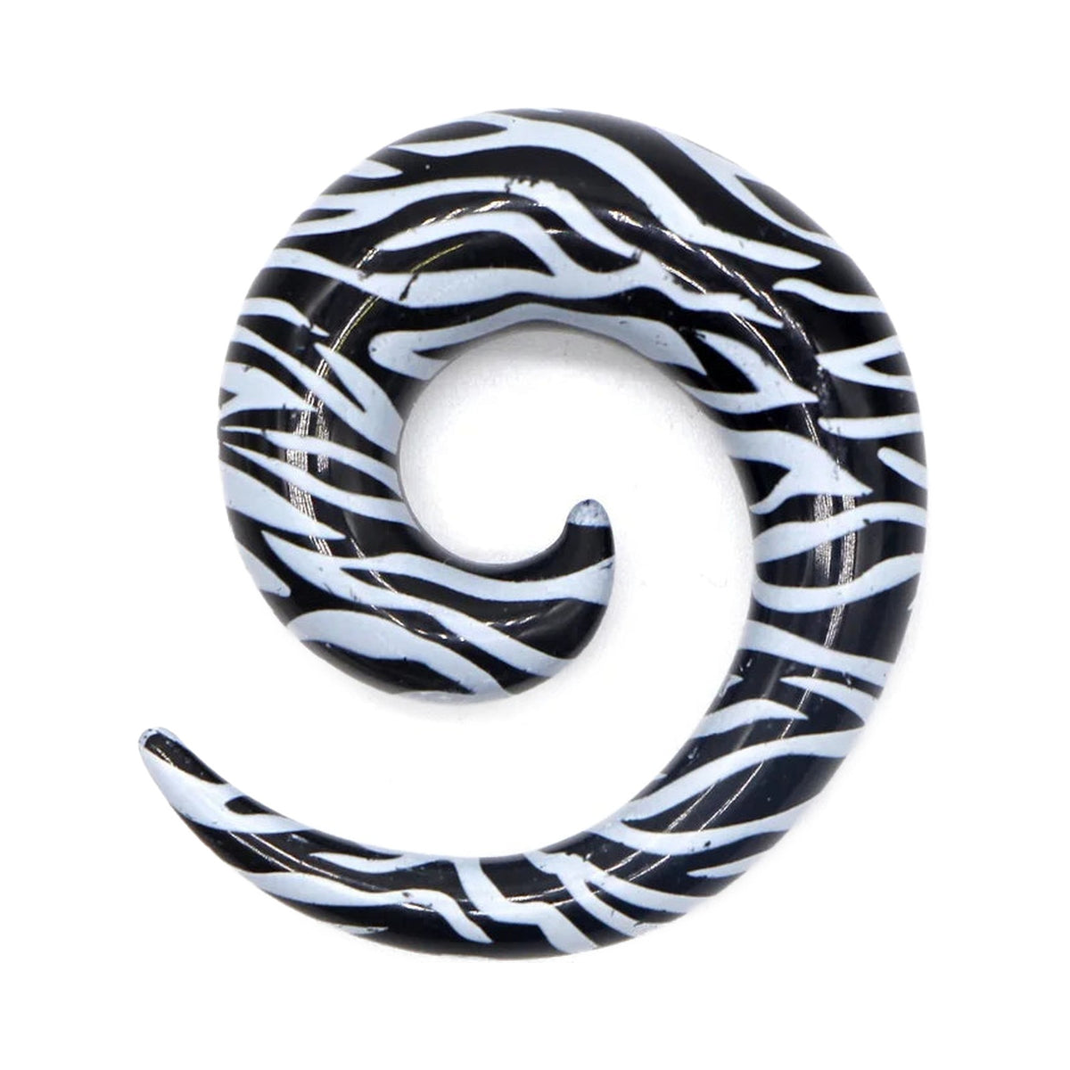 Faux tapers spirale en acrylique 1,2-20 mm – Expandeurs (lot de 2)