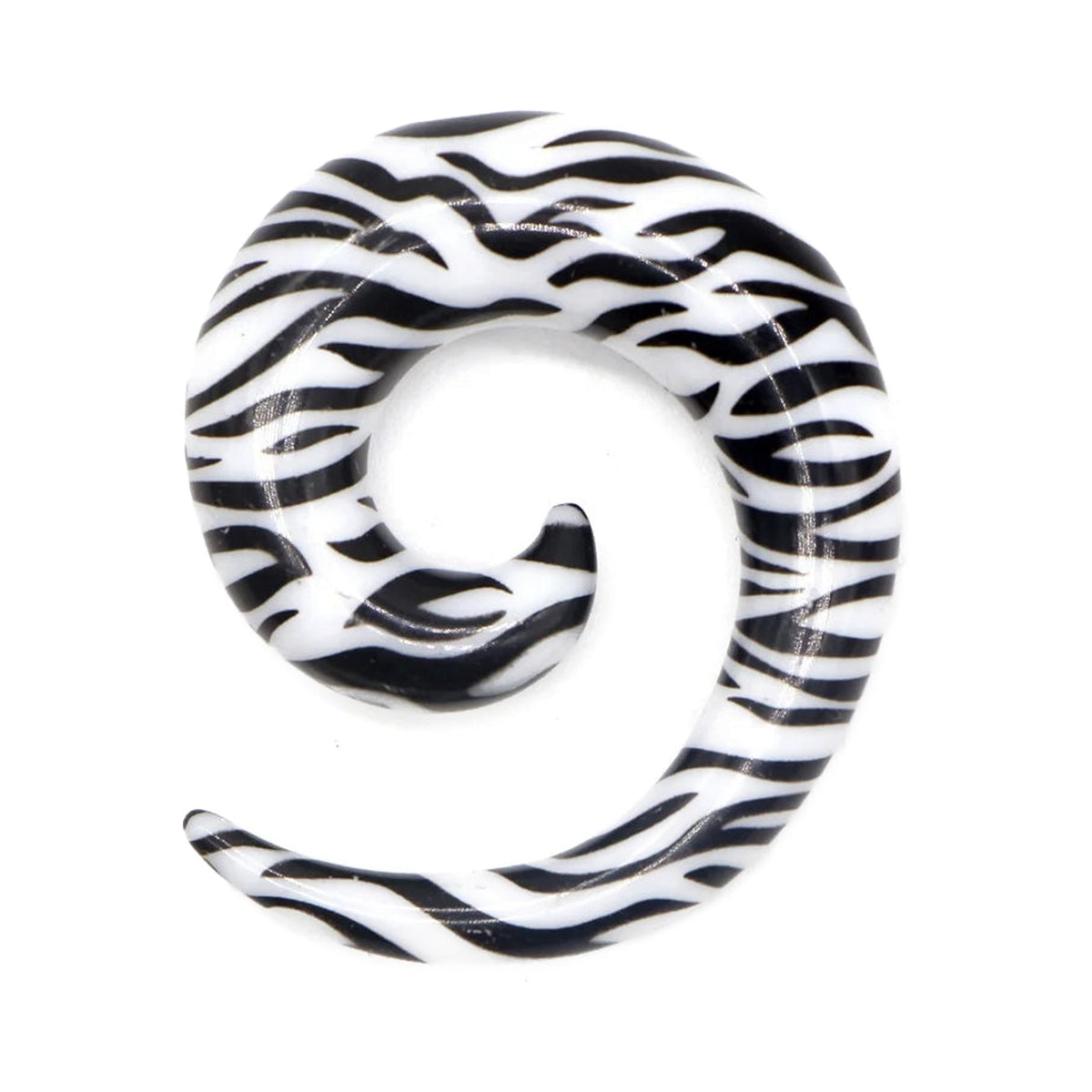 Faux tapers spirale en acrylique 1,2-20 mm – Expandeurs (lot de 2)
