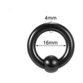 Plug tunnel acrylique noir 3-10mm – Grand taille (1 pièce)