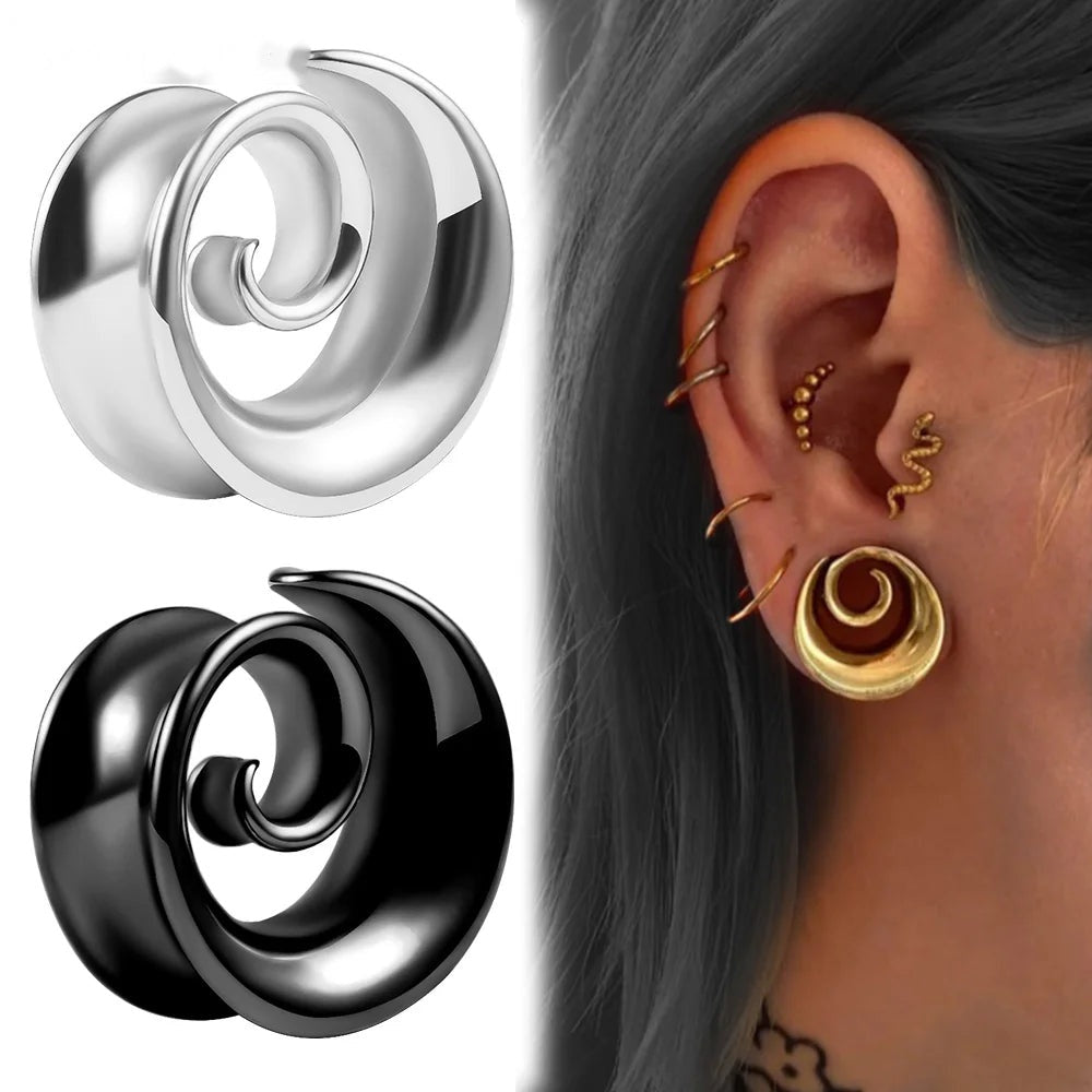 Plugs ouverts spirale (lot de 2)