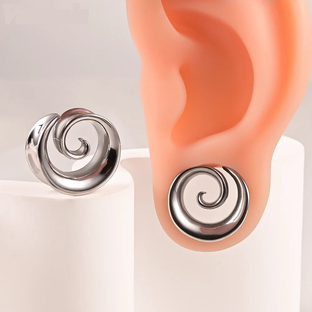 Plugs ouverts spirale (lot de 2)