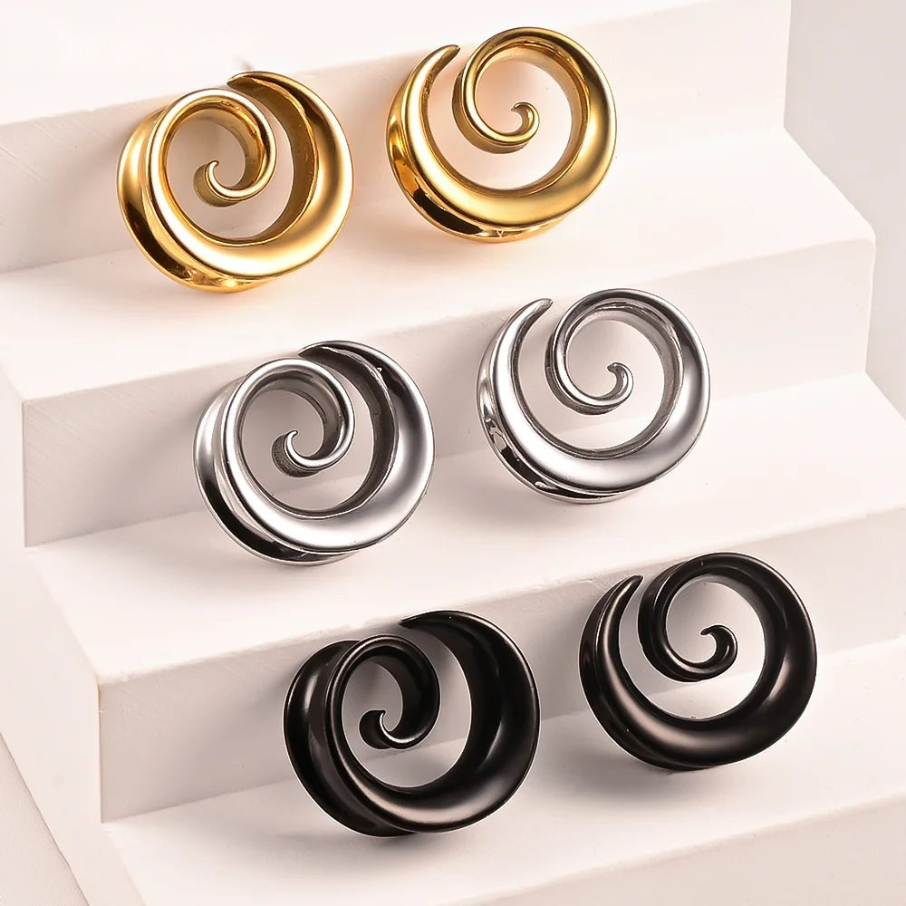 Plugs ouverts spirale (lot de 2)