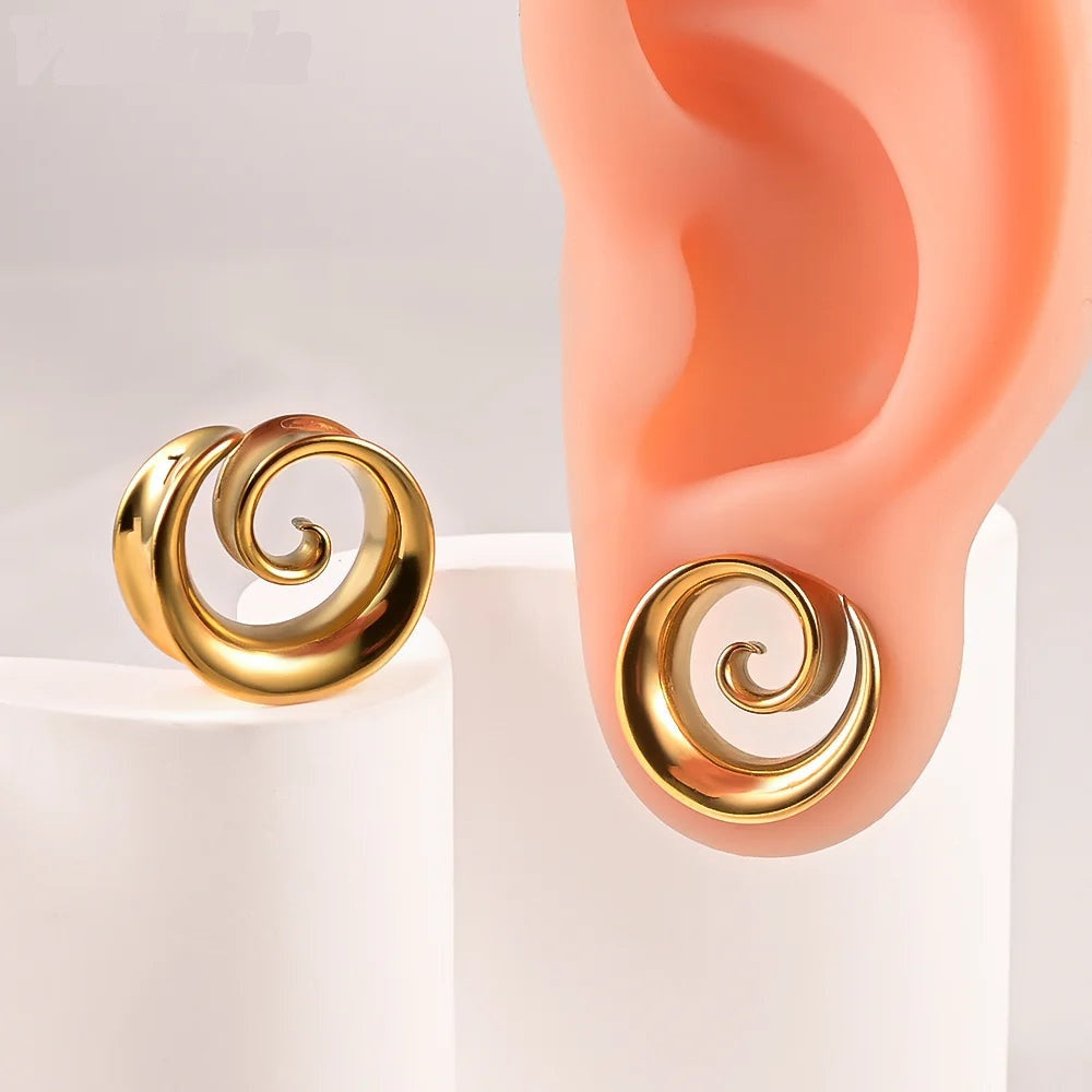 Plugs ouverts spirale (lot de 2)