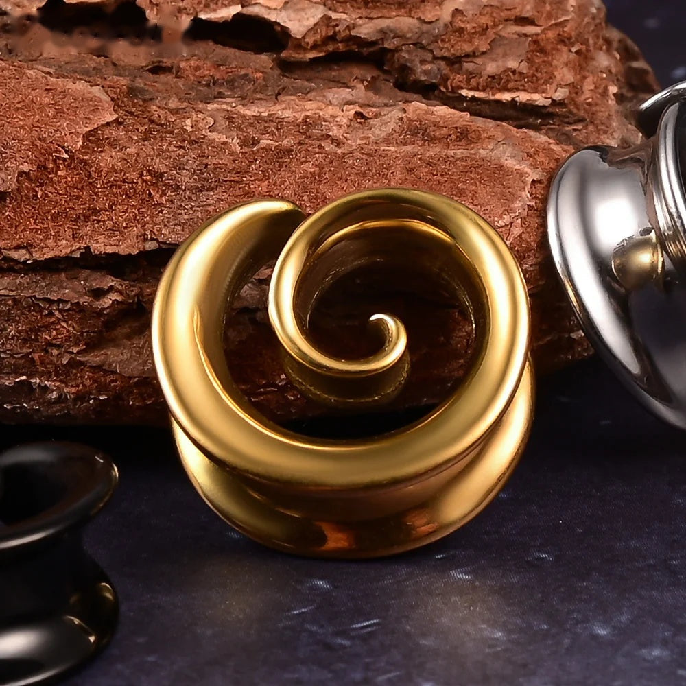 Plugs ouverts spirale (lot de 2)