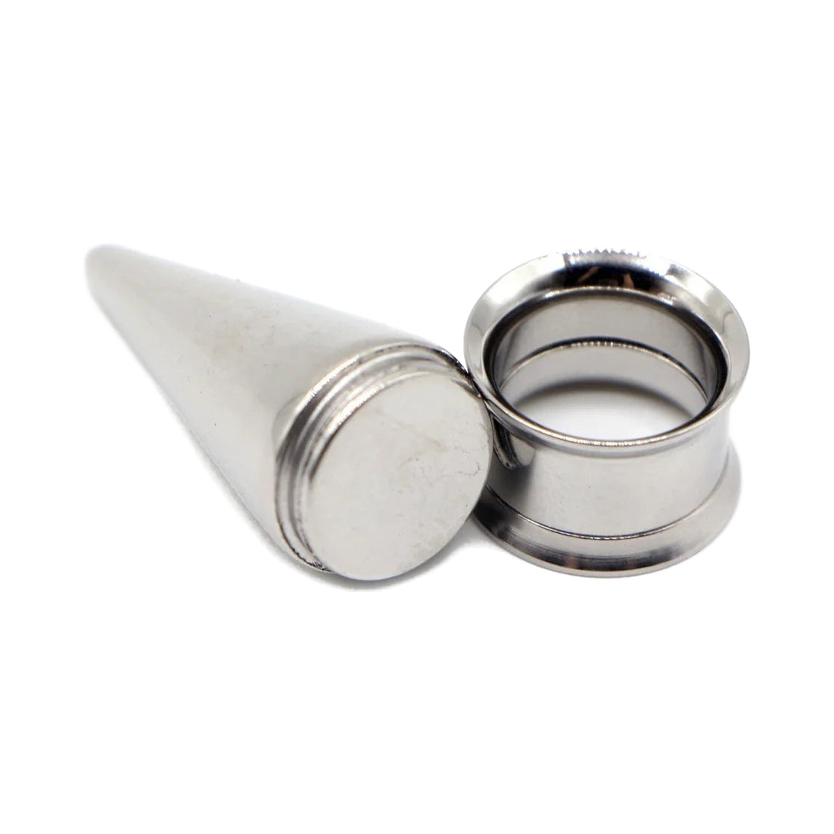Plug tunnel interchangeable 2-en-1 – Acier inoxydable 2-20mm