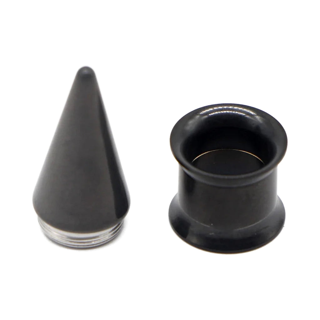 Plug tunnel interchangeable 2-en-1 – Acier inoxydable 2-20mm