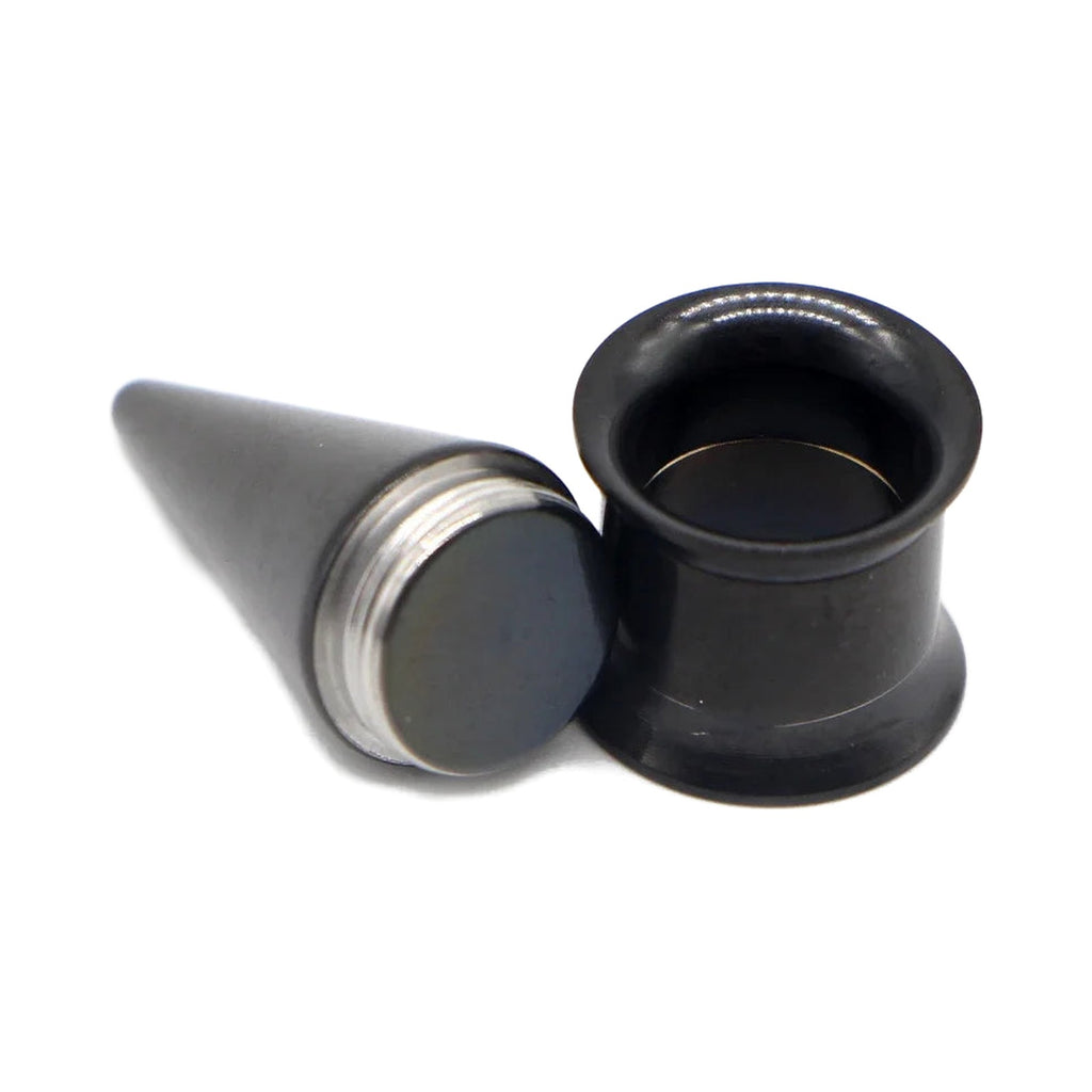 Plug tunnel interchangeable 2-en-1 – Acier inoxydable 2-20mm