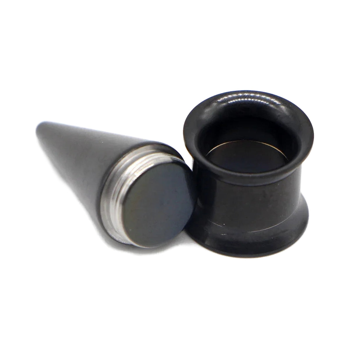 Plug tunnel interchangeable 2-en-1 – Acier inoxydable 2-20mm
