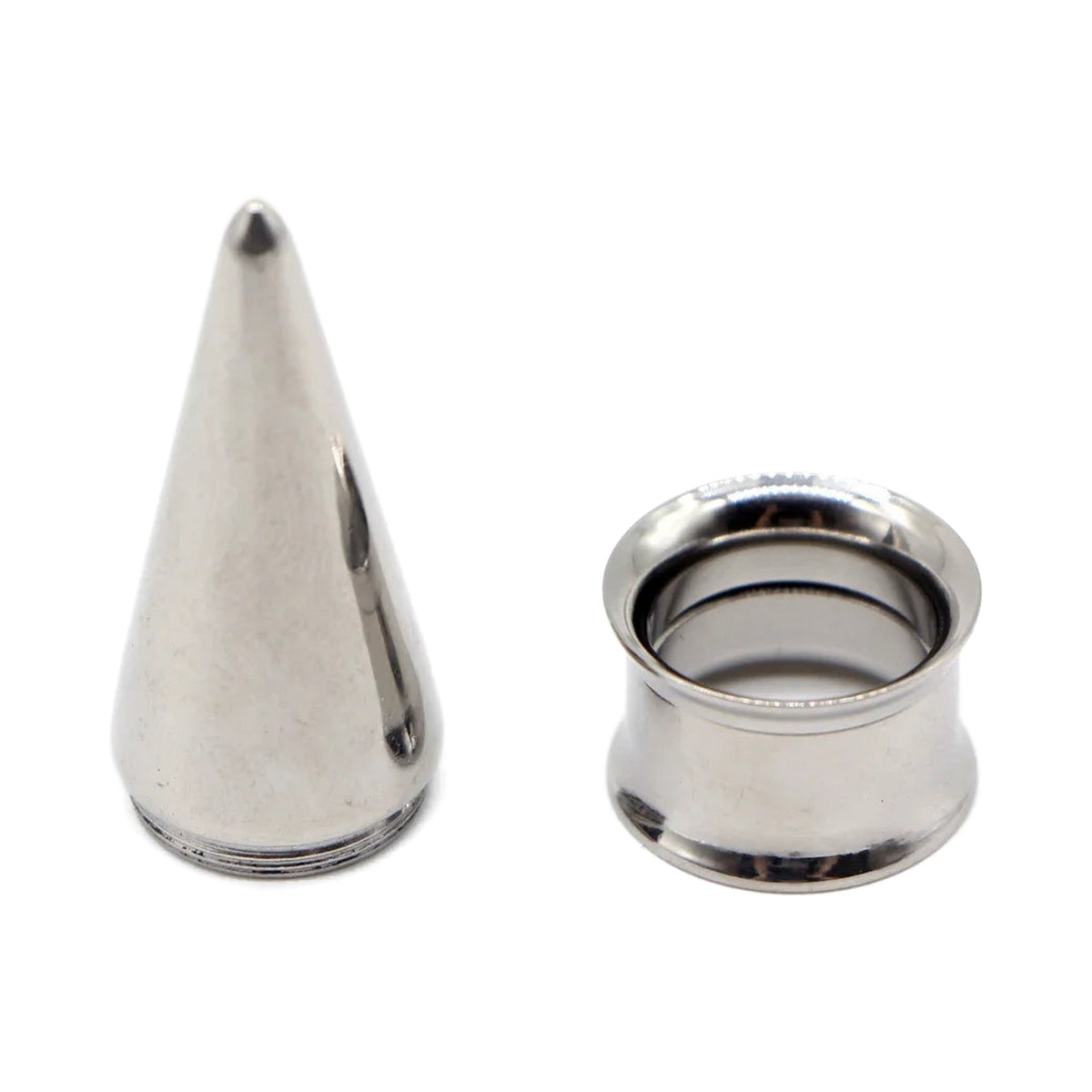 Plug tunnel interchangeable 2-en-1 – Acier inoxydable 2-20mm