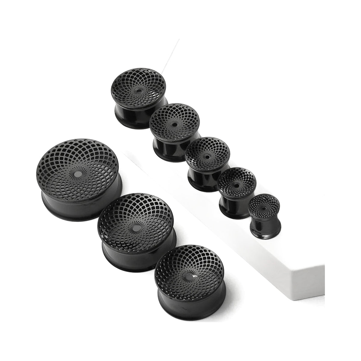 Tunnels ajourés en acier 316 – Plugs d'été pour lobes (lot de 2)