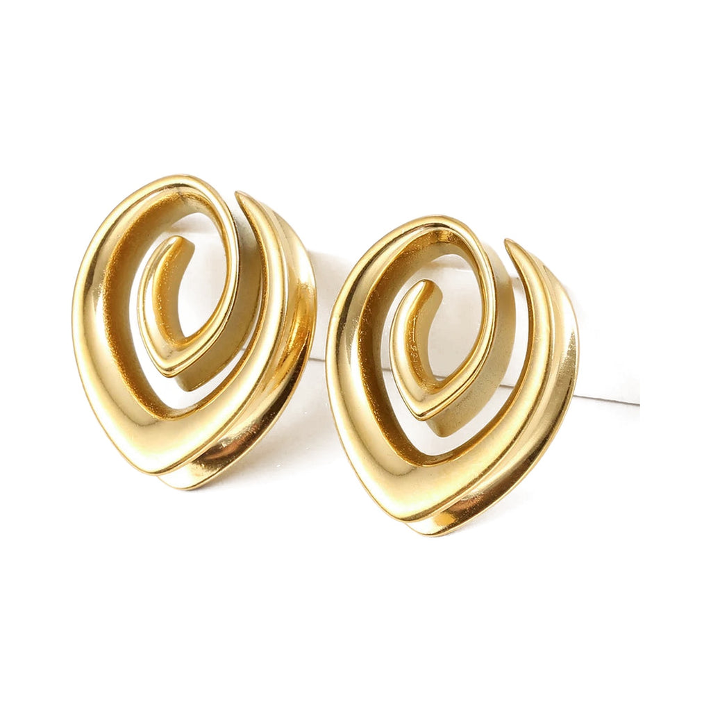 Plugs saddle spirale – Pendentifs pour lobes étirés (lot de 2)